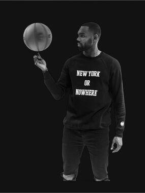 Crewneck Sweatshirt - New York or Nowhere - Black